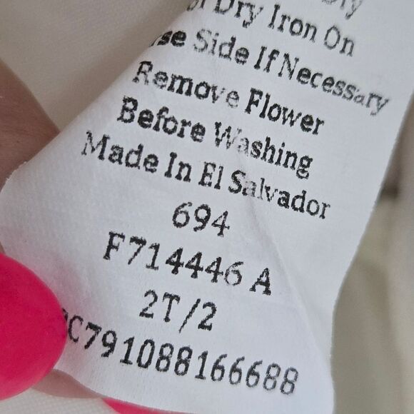 Rare Editions Baby Girl Formal Dress Purple Embroidered Frilly Mesh Tulle Ruffle - Picture 11 of 12